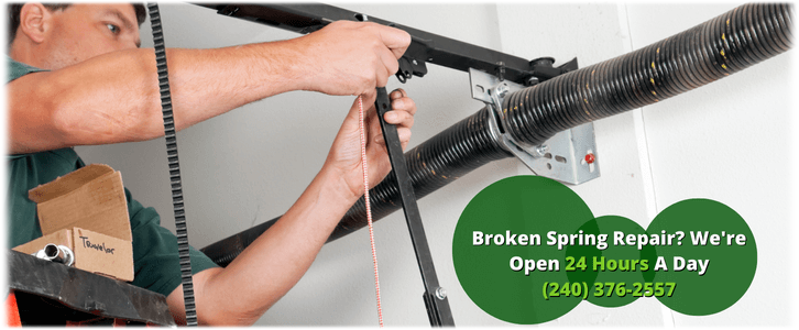 Broken Garage Door Spring Repair Germantown MD 240-376-2557 